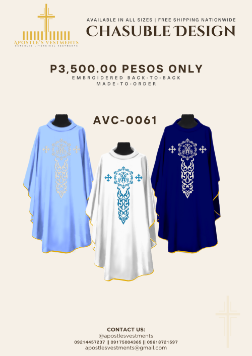 EMBROIDERED CHASUBLE (AVC-0061)