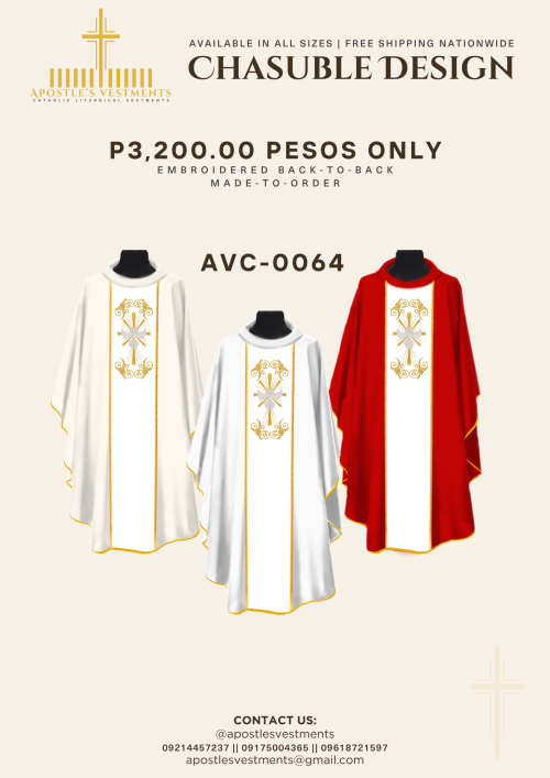 EMBROIDERED CHASUBLE (AVC-0064)