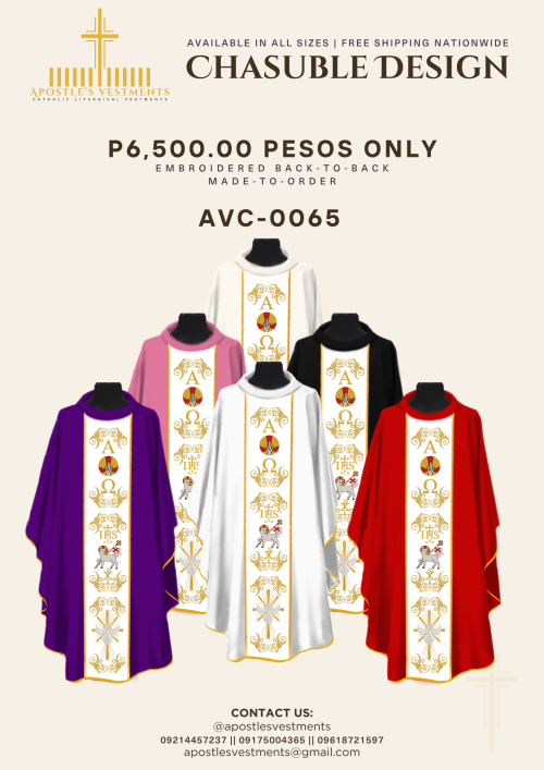 EMBROIDERED CHASUBLE (AVC-0065)