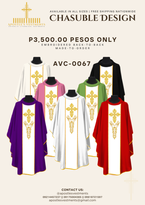 EMBROIDERED CHASUBLE (AVC-0067)