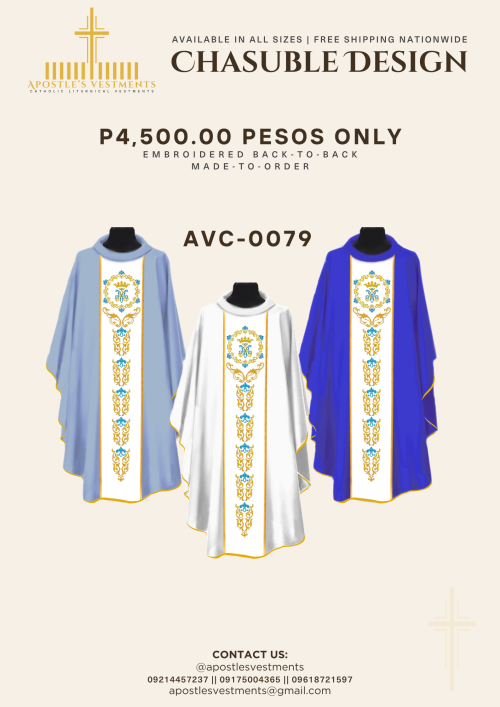 EMBROIDERED CHASUBLE (AVC-0079)