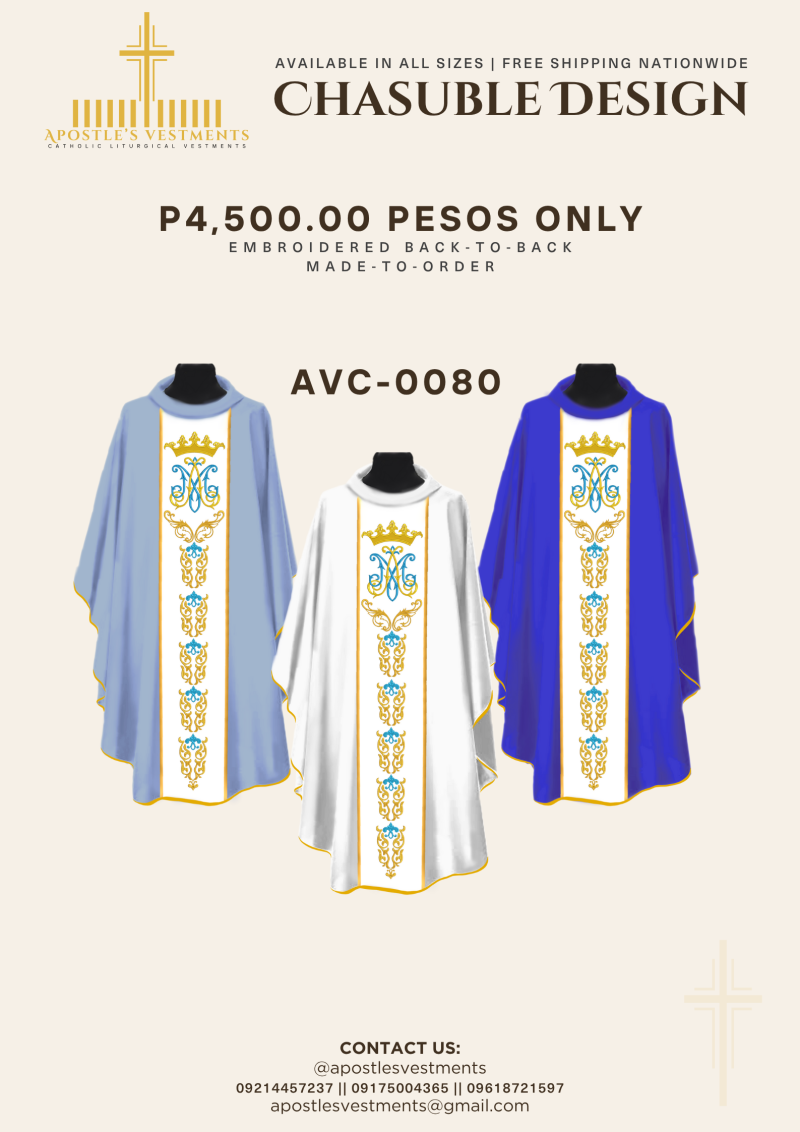 EMBROIDERED CHASUBLE (AVC-0080)
