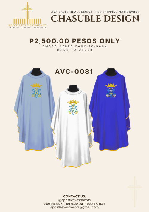 EMBROIDERED CHASUBLE (AVC-0081)