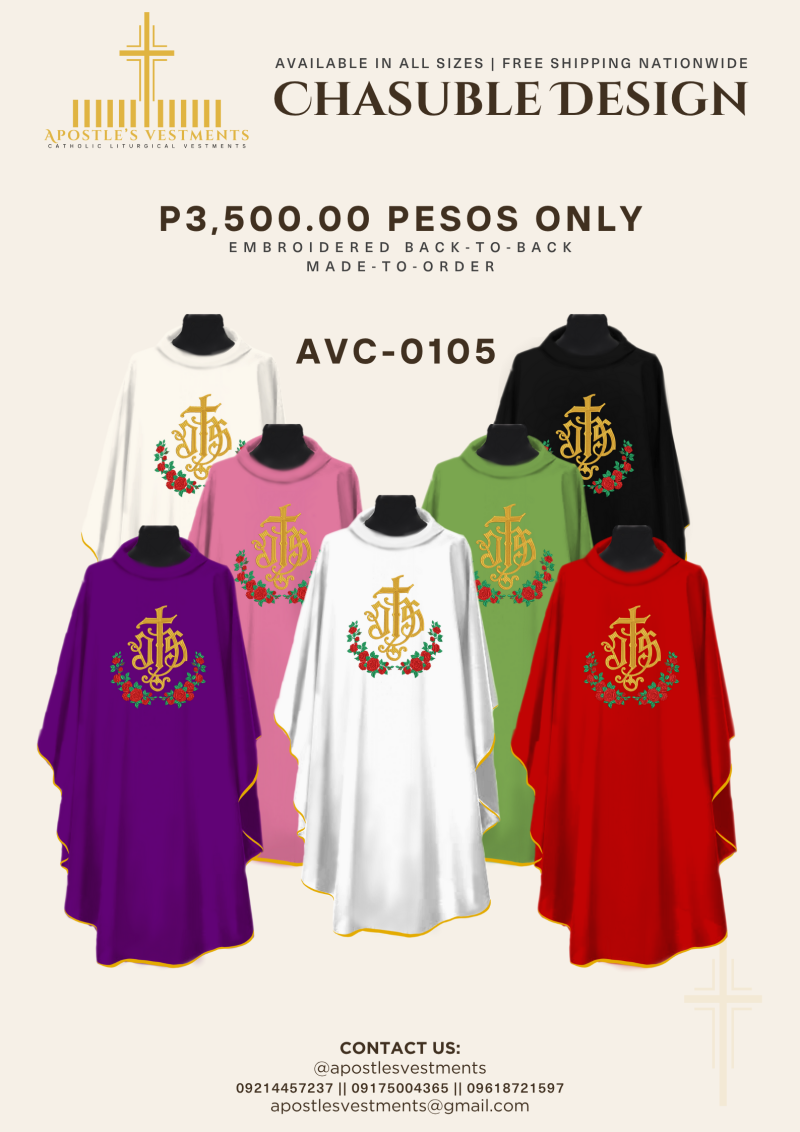 EMBROIDERED CHASUBLE (AVC-0105)