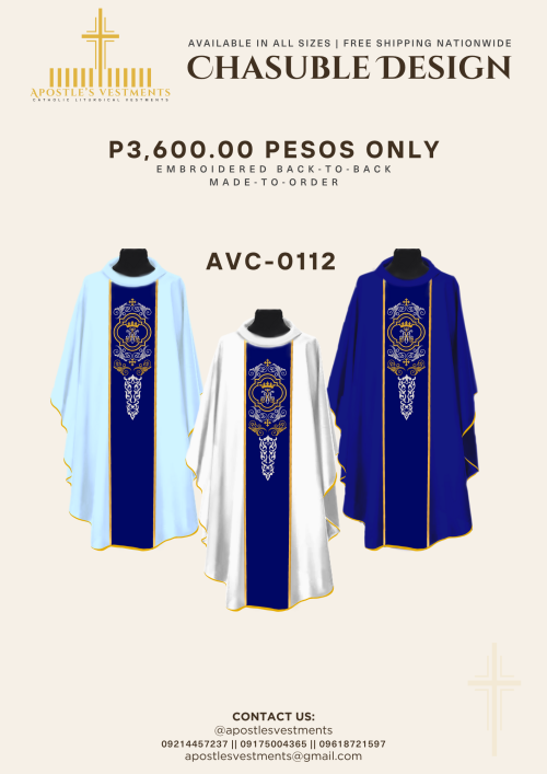 EMBROIDERED CHASUBLE (AVC-0111)