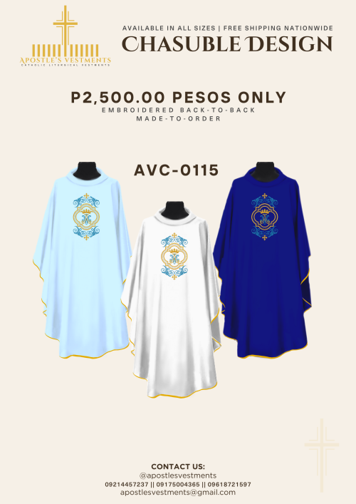 EMBROIDERED CHASUBLE (AVC-0115)