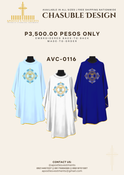 EMBROIDERED CHASUBLE (AVC-0116)