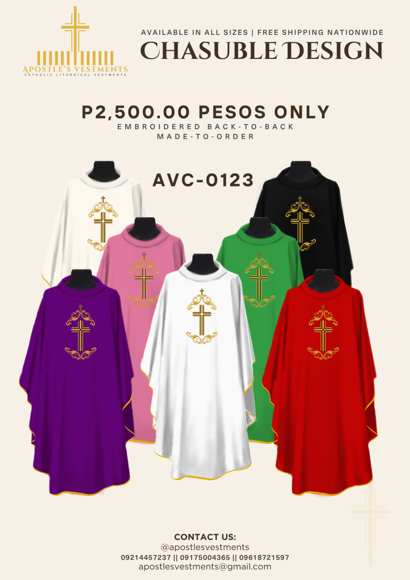 EMBROIDERED CHASUBLE (AVC-0123)