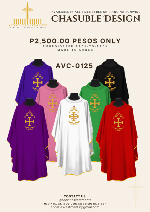 EMBROIDERED CHASUBLE (AVC-0125)