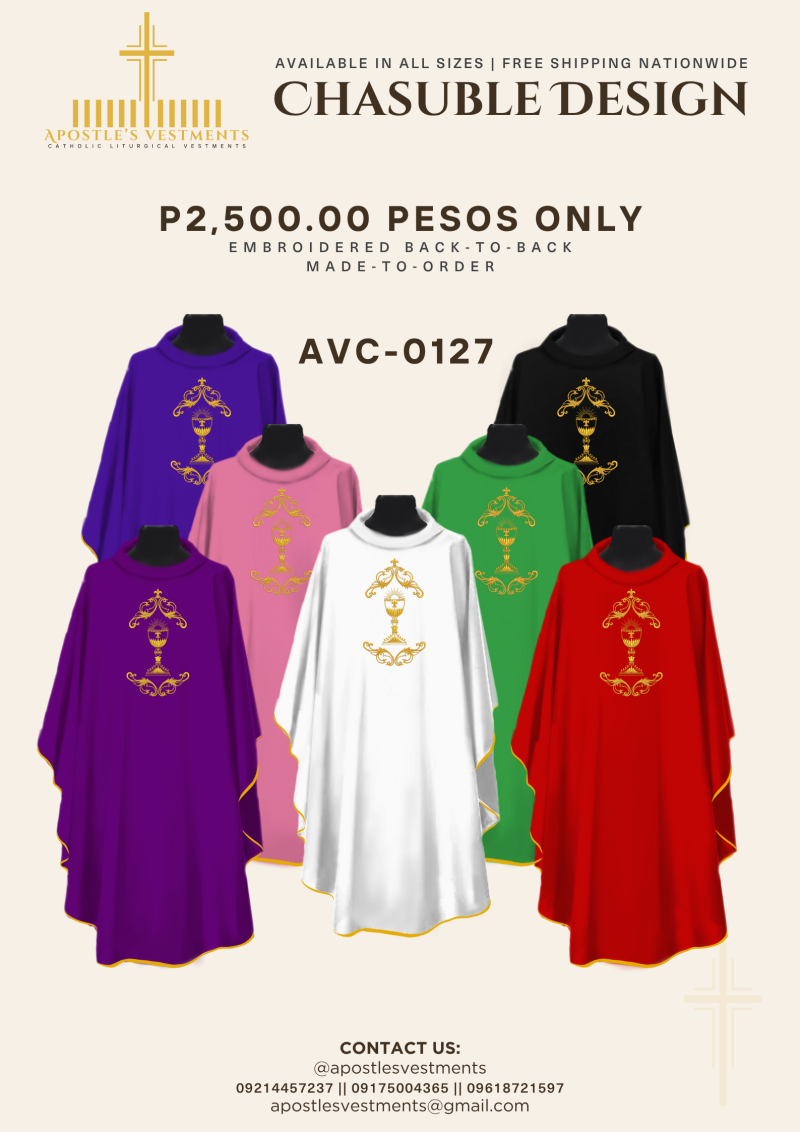EMBROIDERED CHASUBLE (AVC-0127)