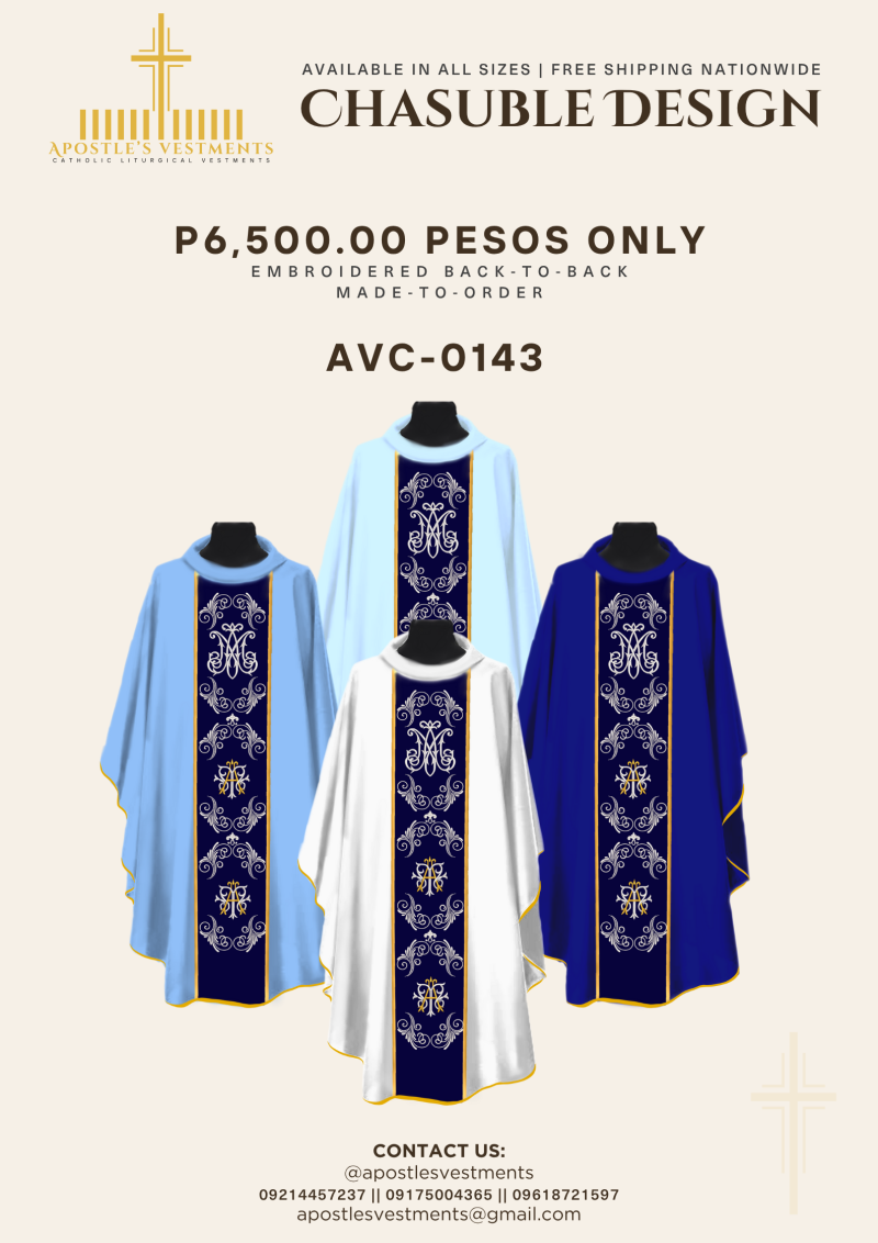 EMBROIDERED CHASUBLE (AVC-0143)