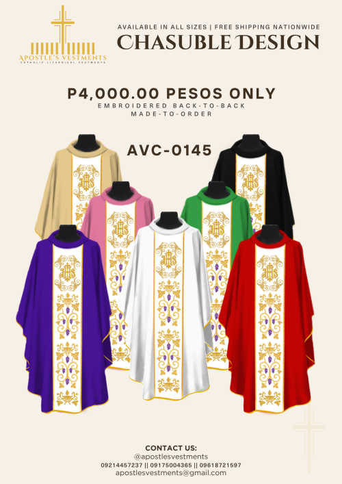 EMBROIDERED CHASUBLE (AVC-0145)