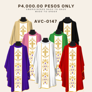 EMBROIDERED CHASUBLE (AVC-0147)