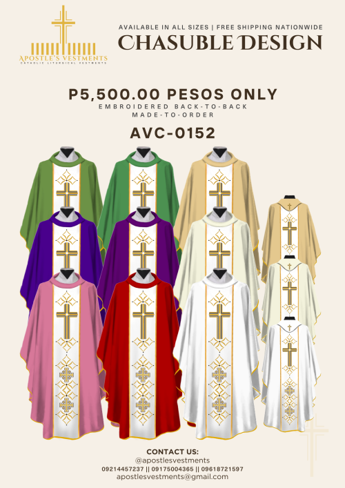 EMBROIDERED CHASUBLE (AVC-0152)