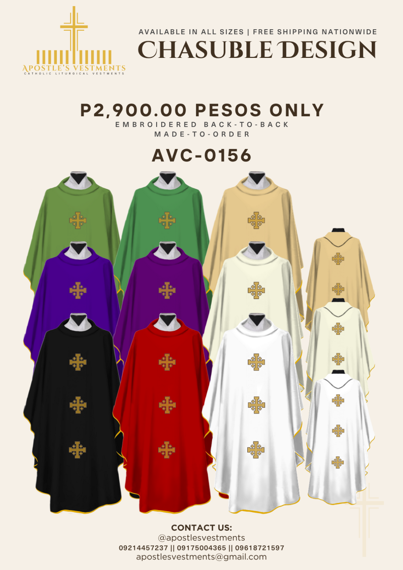 EMBROIDERED CHASUBLE (AVC-0156)