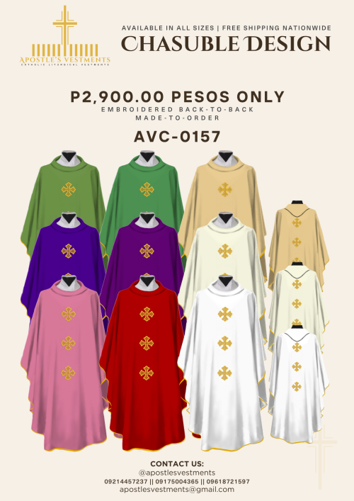 EMBROIDERED CHASUBLE (AVC-0157)