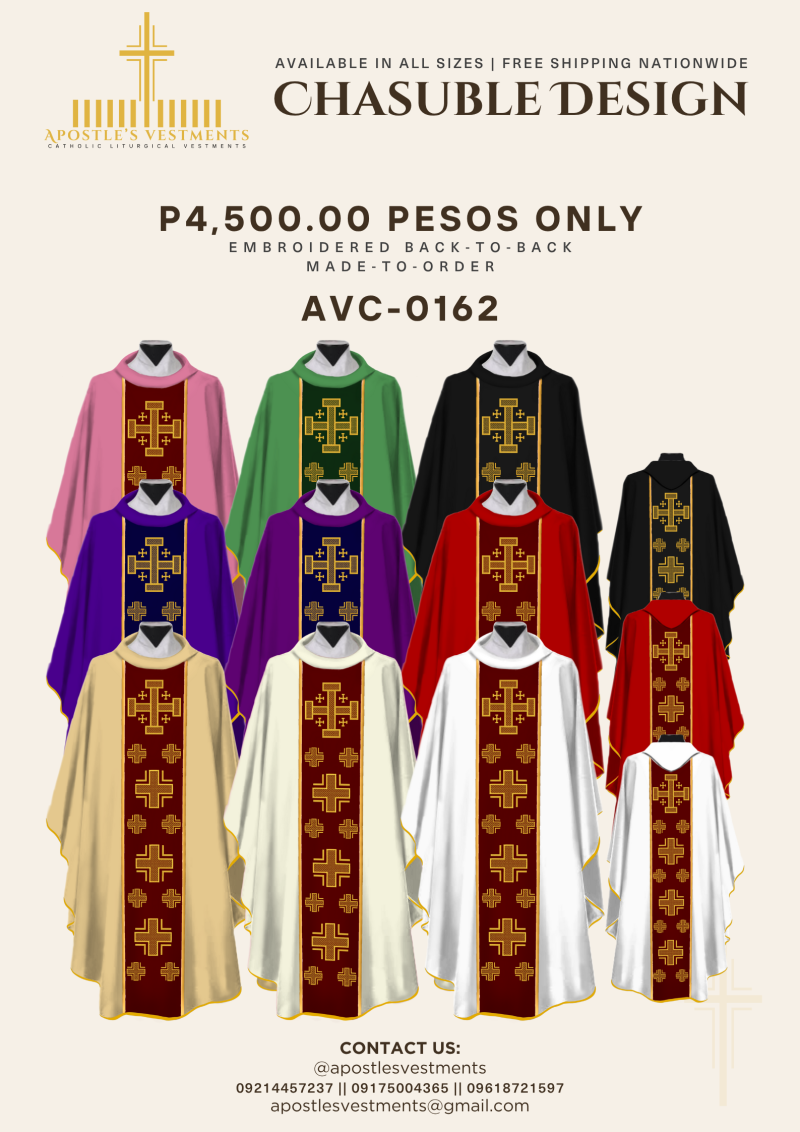 EMBROIDERED CHASUBLE (AVC-0162)