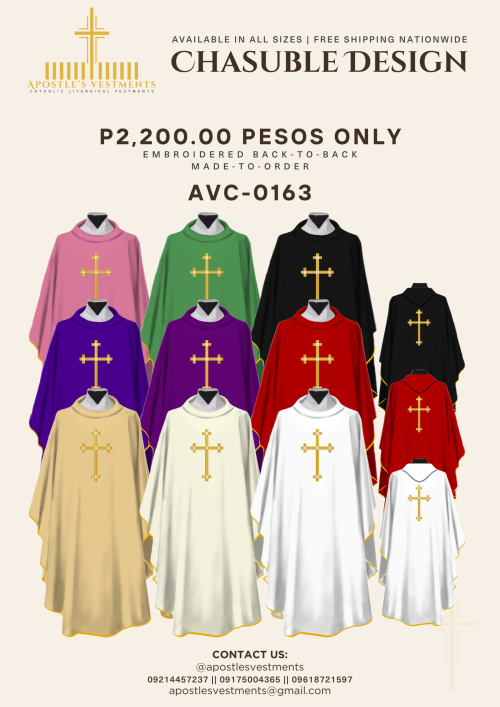 EMBROIDERED CHASUBLE (AVC-0163)