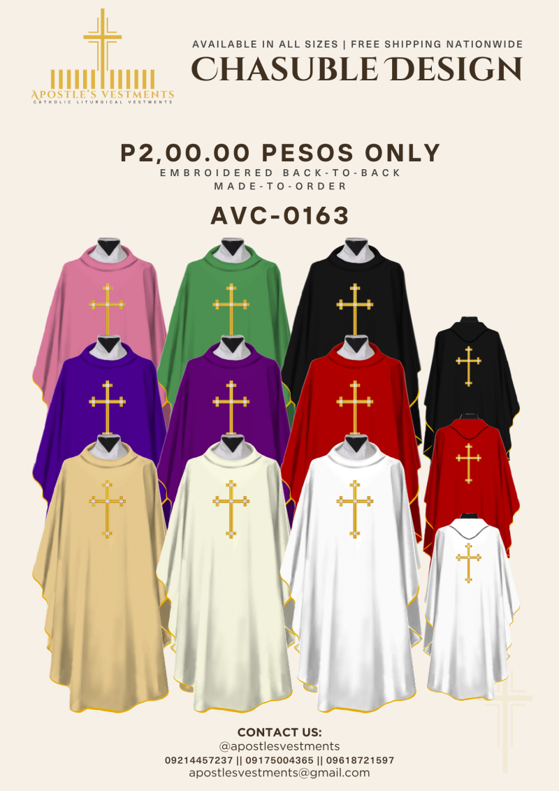 EMBROIDERED CHASUBLE (AVC-0163)