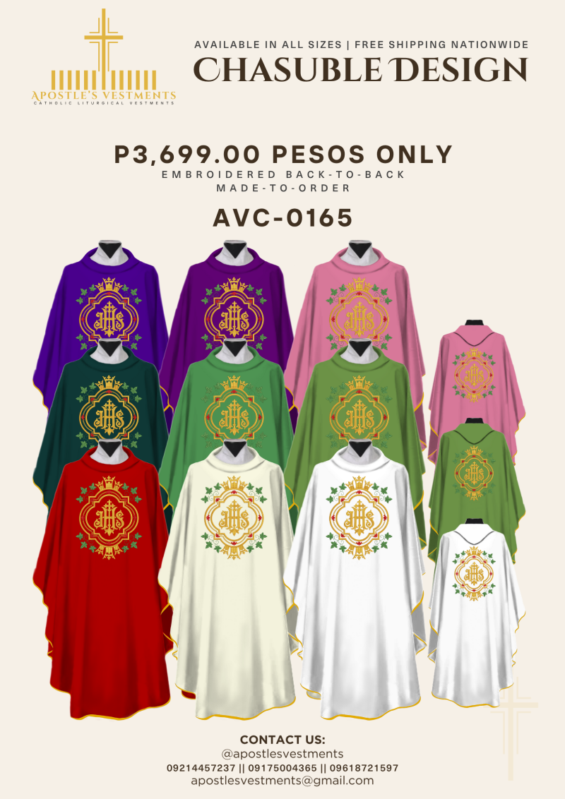 EMBROIDERED CHASUBLE (AVC-0165)