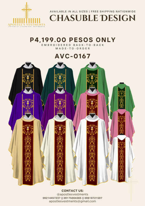 EMBROIDERED CHASUBLE (AVC-0167)