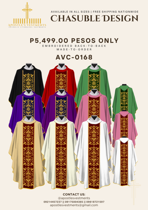 EMBROIDERED CHASUBLE (AVC-0168)