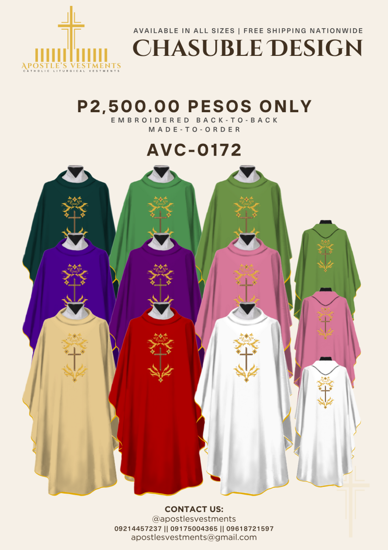 EMBROIDERED CHASUBLE (AVC-0172)