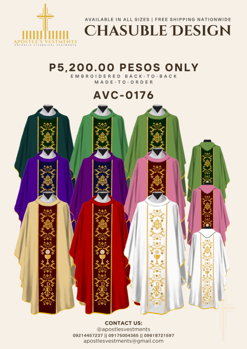 EMBROIDERED CHASUBLE (AVC-0176)