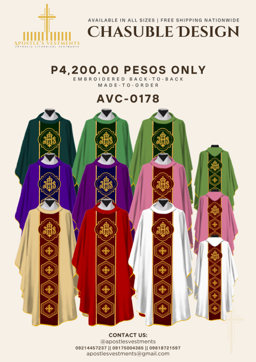 EMBROIDERED CHASUBLE (AVC-0178)
