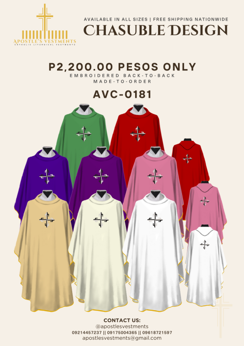 EMBROIDERED CHASUBLE (AVC-0181)