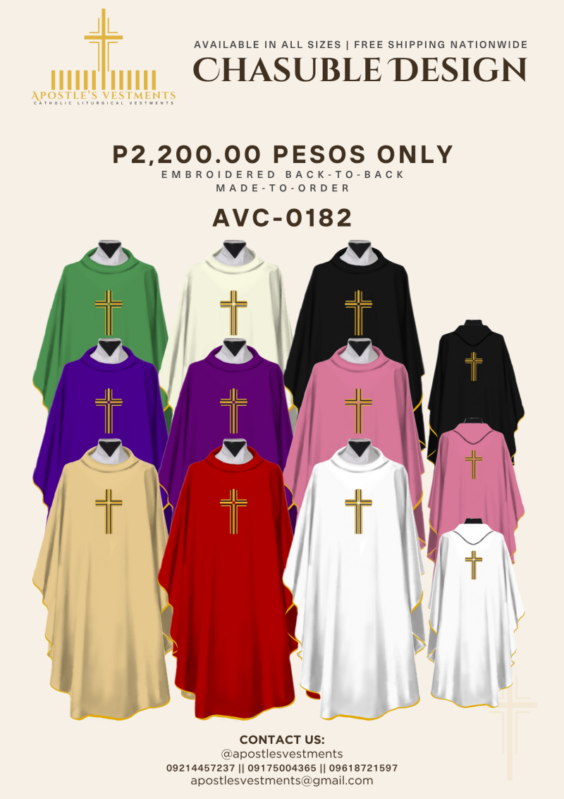 EMBROIDERED CHASUBLE (AVC-0182)