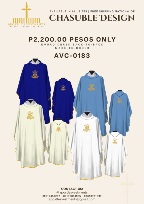 EMBROIDERED CHASUBLE (AVC-0183)