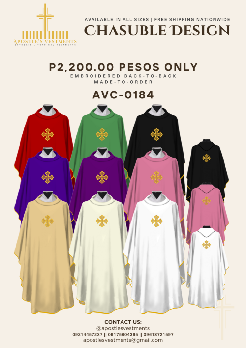 EMBROIDERED CHASUBLE (AVC-0184)