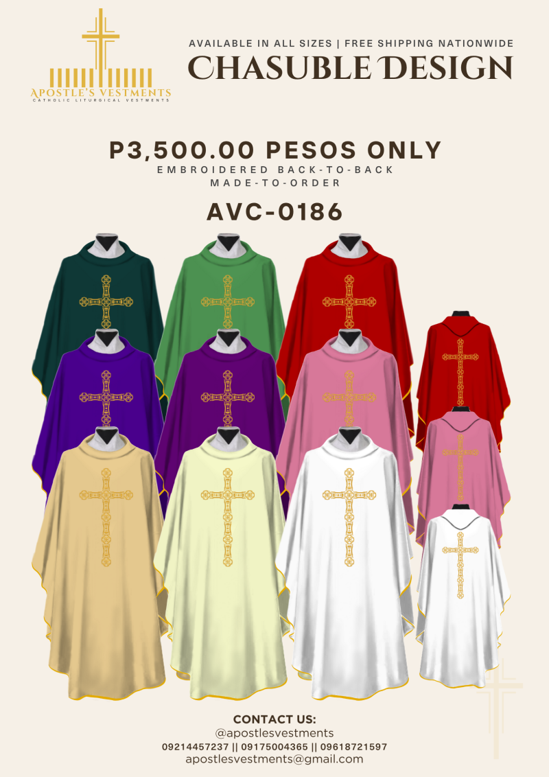EMBROIDERED CHASUBLE (AVC-0186)