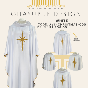 EMBROIDERED CHRISTMAS CHASUBLE DESIGN (AVC-CHRISTMAS-0001)