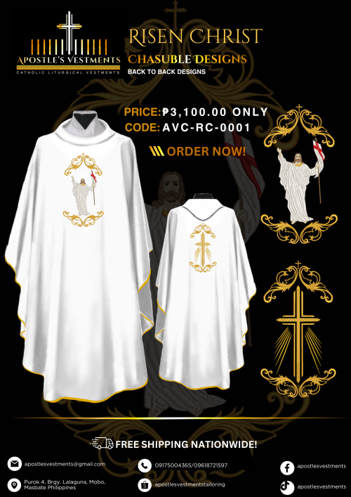 RISEN CHRIST CHASUBLE DESIGNS (AVC-RC-0001)