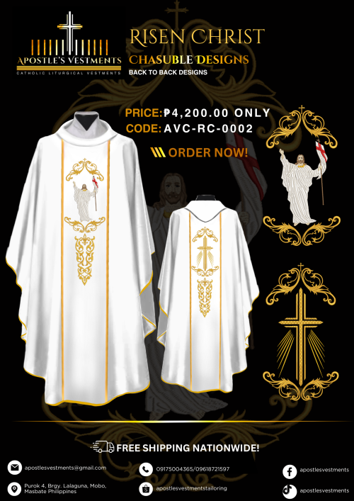 RISEN CHRIST CHASUBLE DESIGNS (AVC-RC-0002)