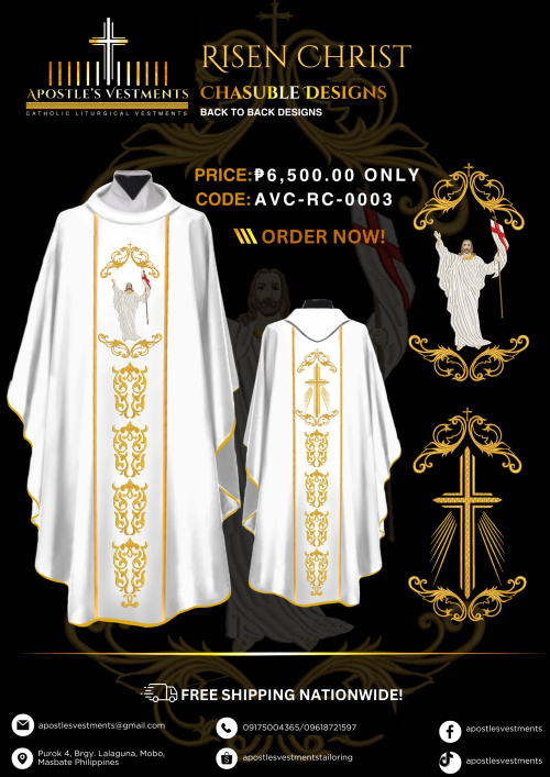 RISEN CHRIST CHASUBLE DESIGNS (AVC-RC-0003)