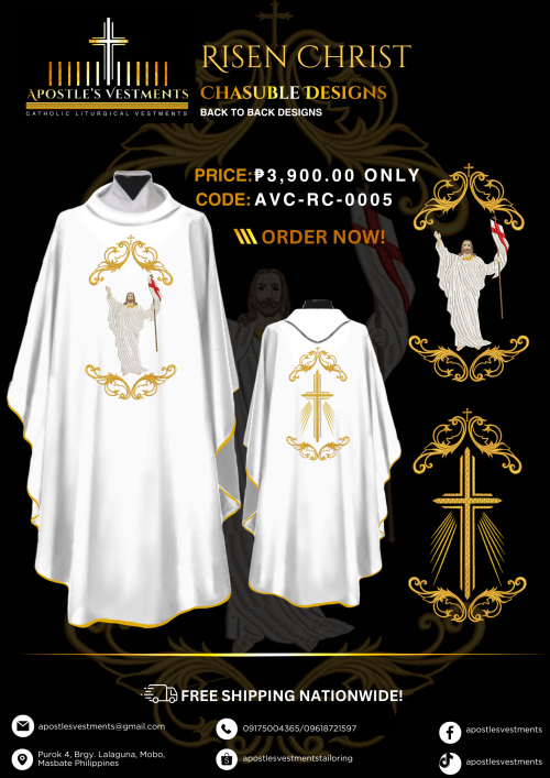 RISEN CHRIST CHASUBLE DESIGNS (AVC-RC-0005)