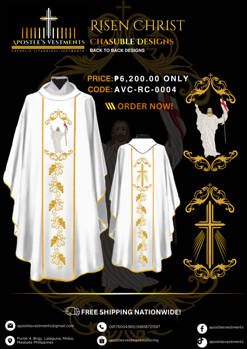 RISEN CHRIST CHASUBLE DESIGNS (AVC-RC-0004)