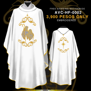 HOLY FAMILY EMBROIDERED CHASUBLE (AVC-HF-0002)