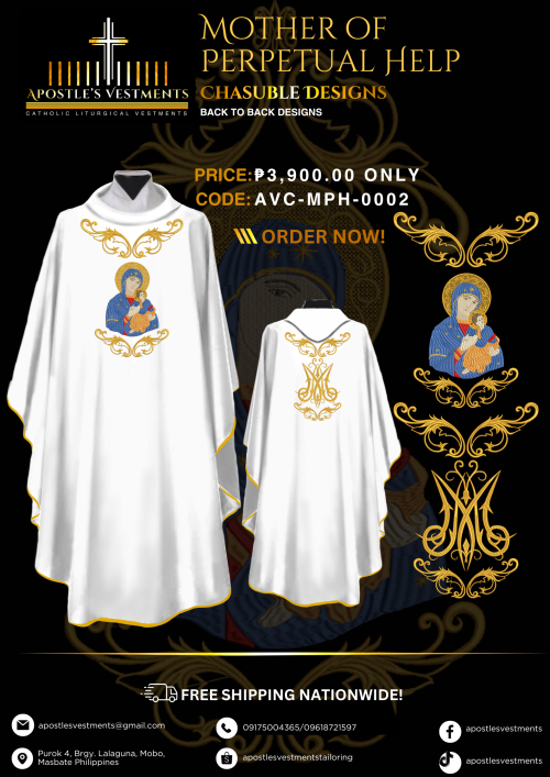 MOTHER OF PERPERTUAL HELP CHASUBLE DESIGNS (AVC-MPH-0002)