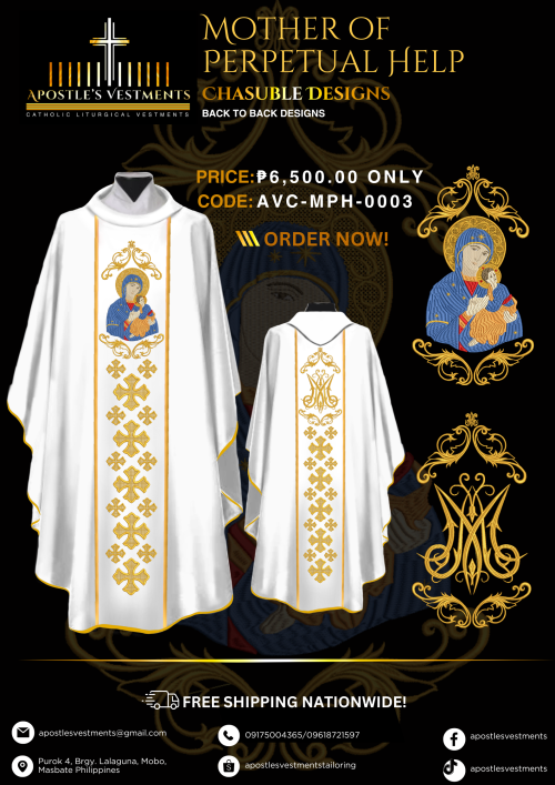 MOTHER OF PERPERTUAL HELP CHASUBLE DESIGNS (AVC-MPH-0003)