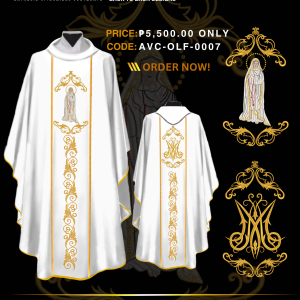 OUR LADY OF FATIMA CHASUBLE DESIGNS (AVC-OLF-0007)
