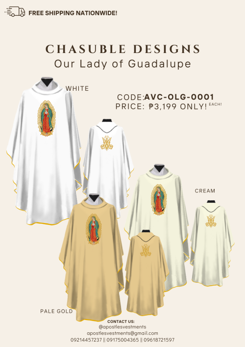 OUR LADY OF GUADALUPE CHASUBLE DESIGNS ( AVC-OLG-0001)