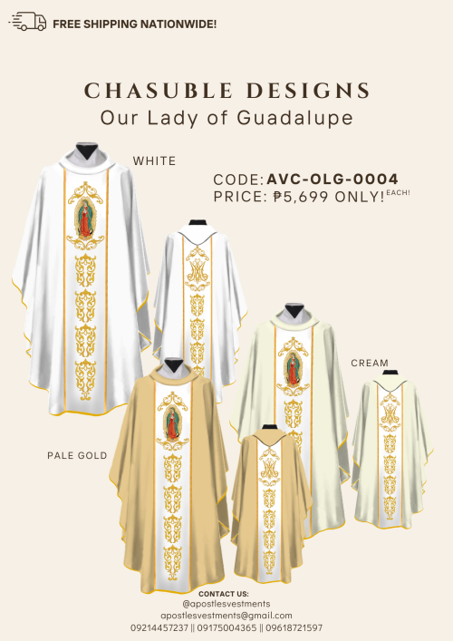 OUR LADY OF GUADALUPE CHASUBLE DESIGNS ( AVC-OLG-0004)
