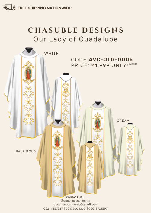 OUR LADY OF GUADALUPE CHASUBLE DESIGNS ( AVC-OLG-0005)