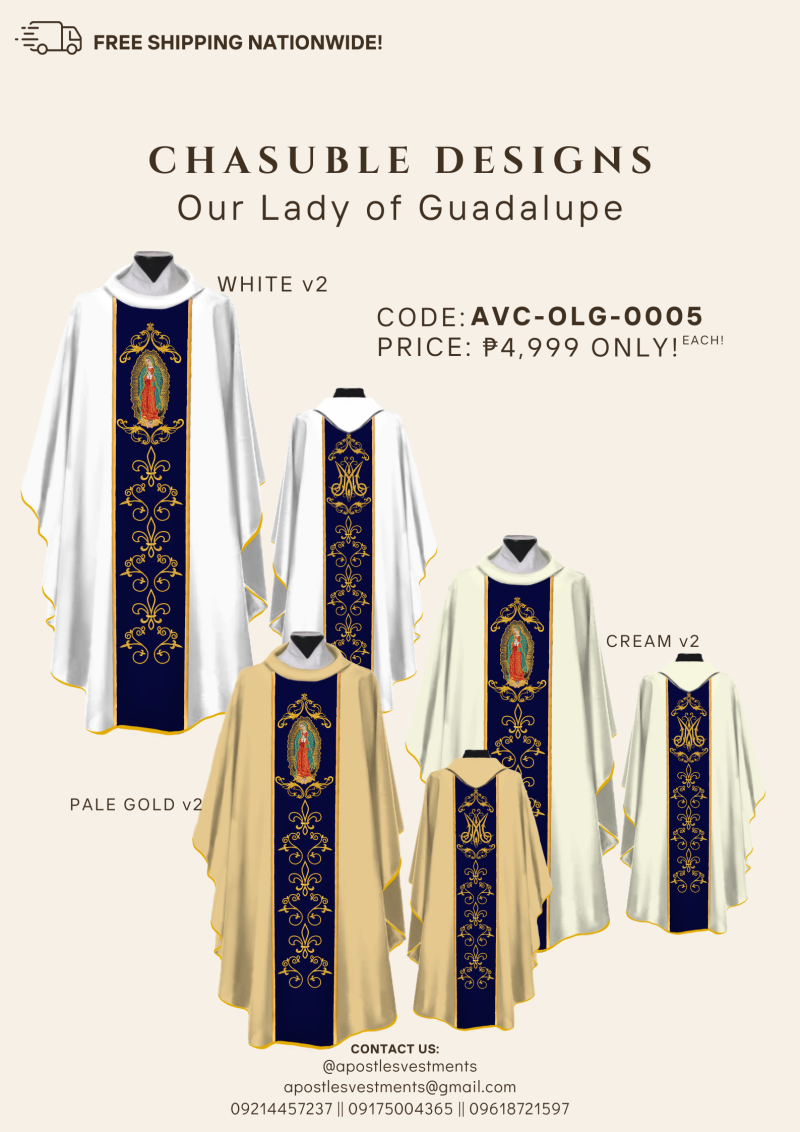 OUR LADY OF GUADALUPE CHASUBLE DESIGNS ( AVC-OLG-0005)