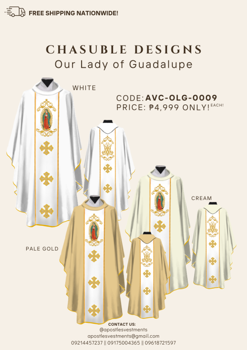 OUR LADY OF GUADALUPE CHASUBLE DESIGNS (AVC-OLG-0009)