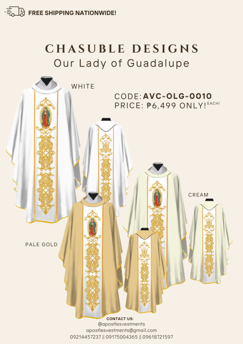 OUR LADY OF GUADALUPE CHASUBLE DESIGNS (AVC-OLG-0010)